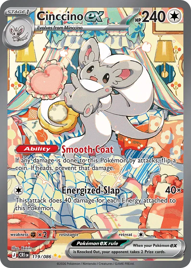 Cinccino ex Chaos Rising 119