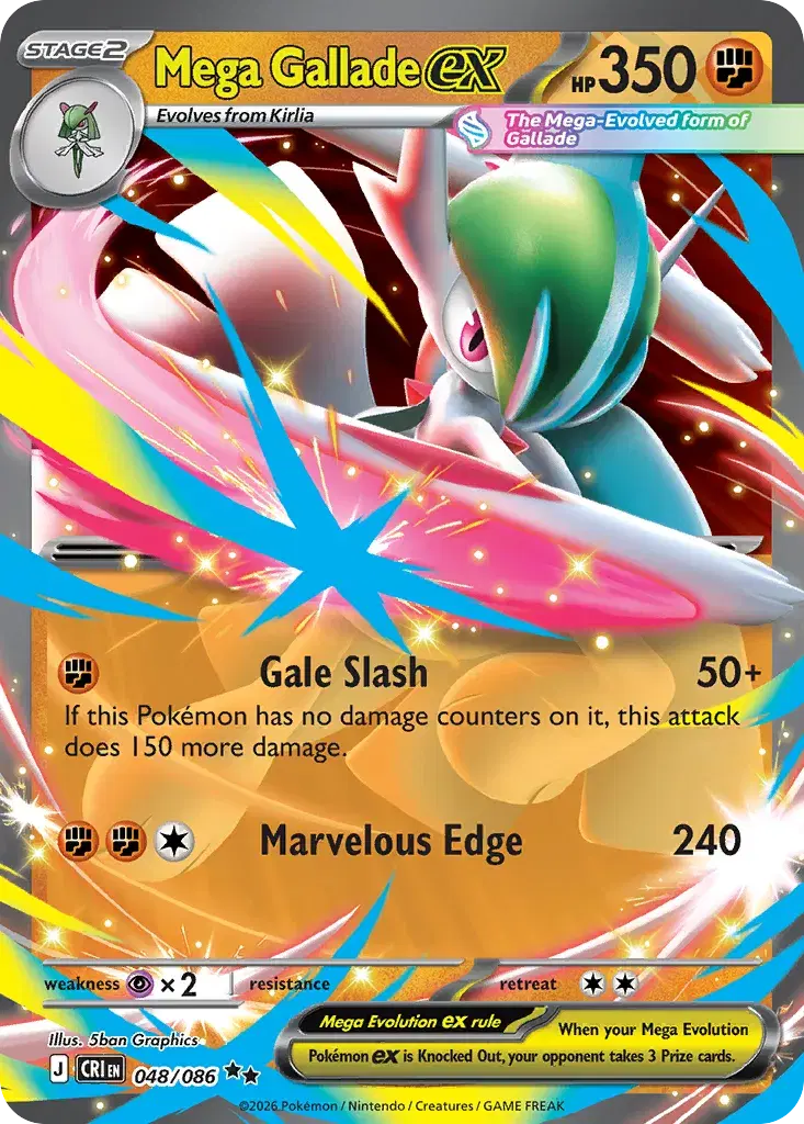 Mega Gallade ex Chaos Rising 48