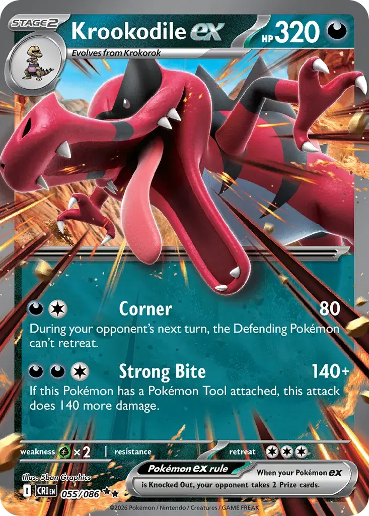 Krookodile ex Chaos Rising 55