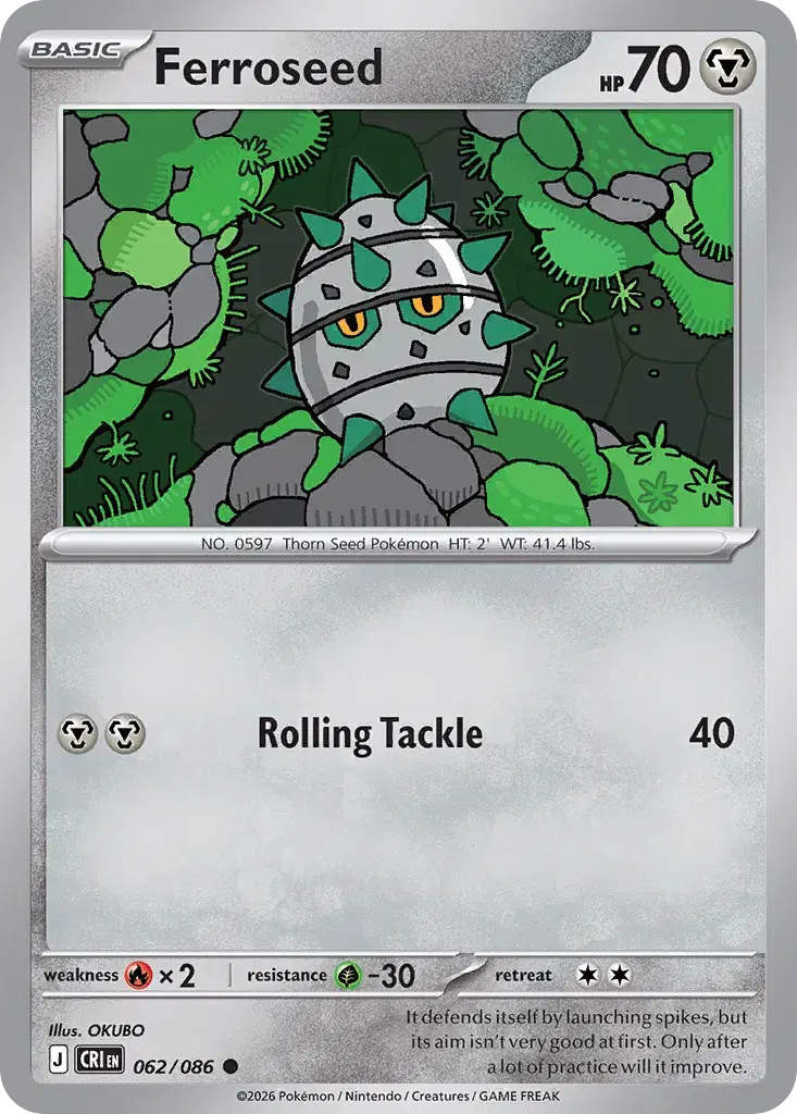 Ferroseed Chaos Rising 62