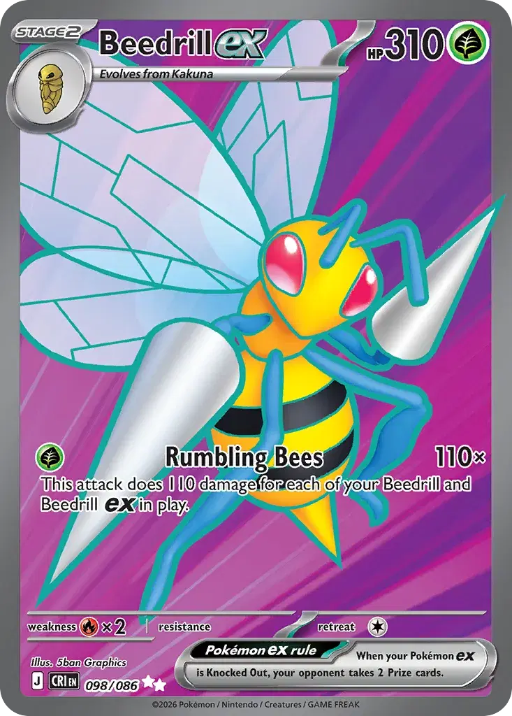 Beedrill ex Chaos Rising 98