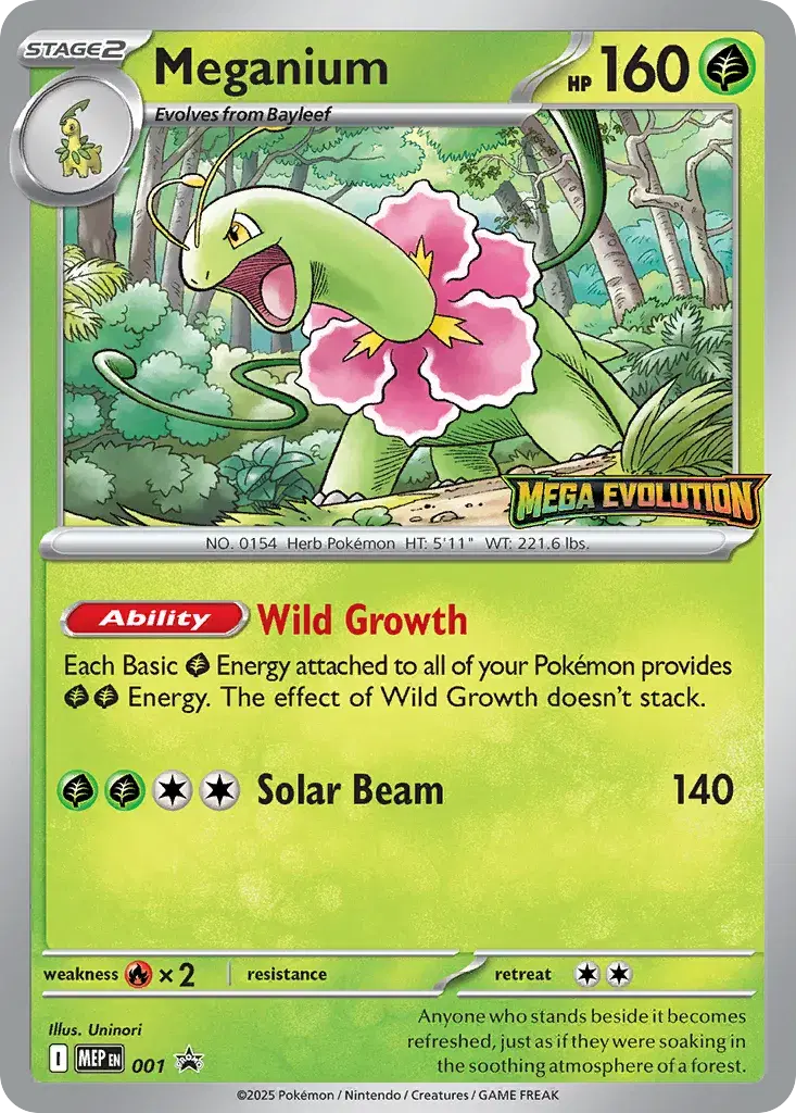 Meganium Mega Evolution Black Star Promos 1