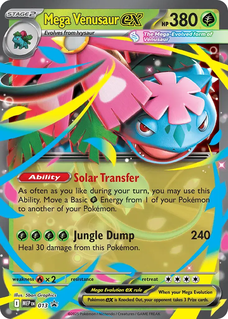 Mega Venusaur ex Mega Evolution Black Star Promos 13