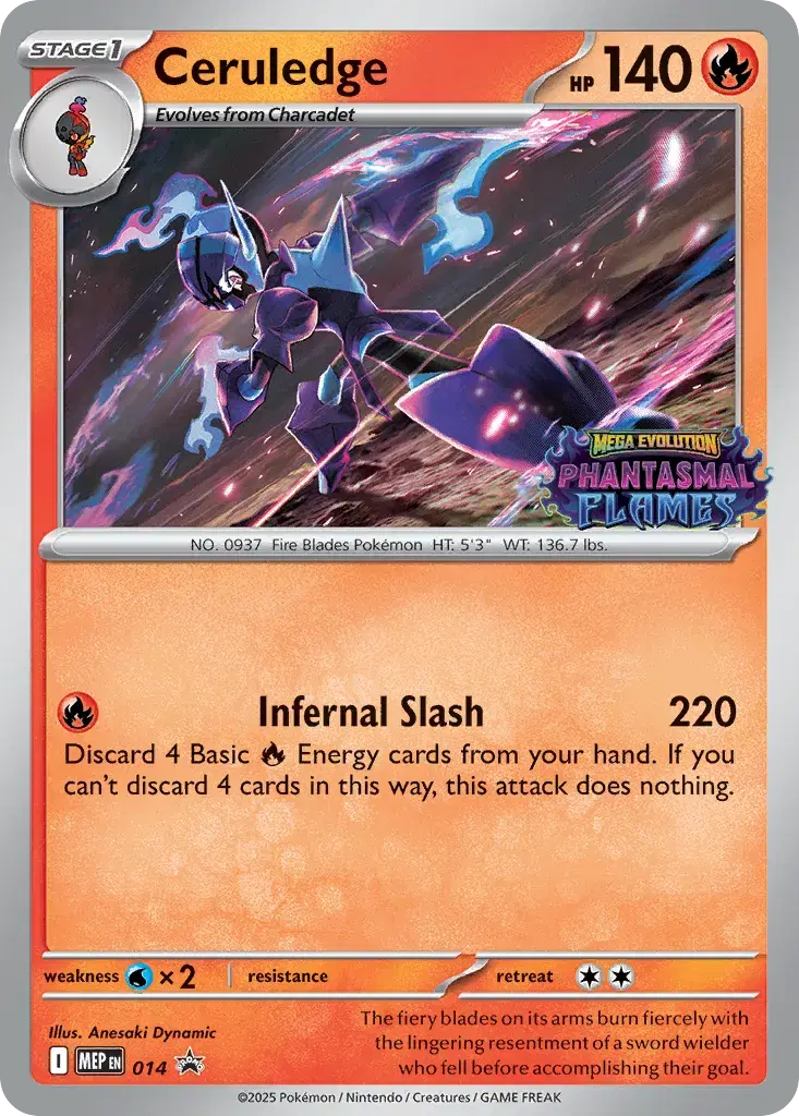 Ceruledge Mega Evolution Black Star Promos 14