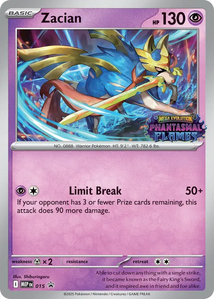 Zacian Mega Evolution Black Star Promos 15