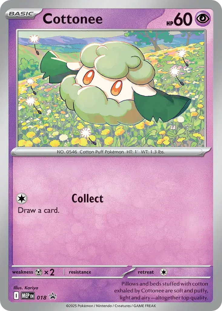 Cottonee Mega Evolution Black Star Promos 18