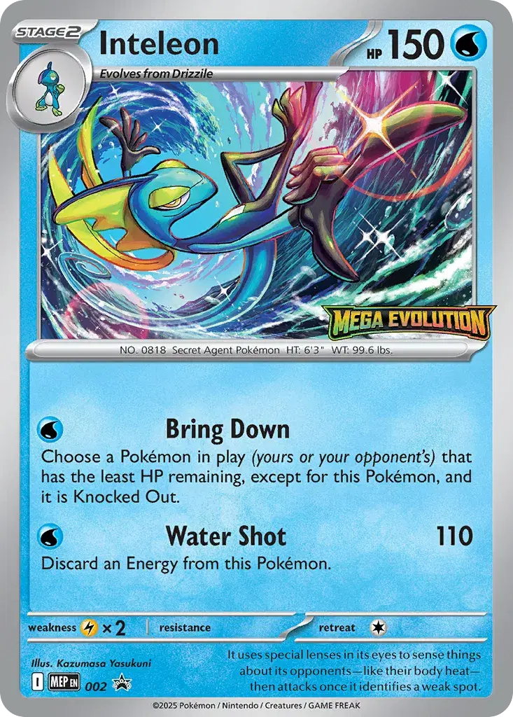 Inteleon Mega Evolution Black Star Promos 2