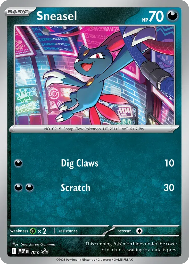 Sneasel Mega Evolution Black Star Promos 20