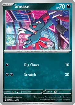 Sneasel Mega Evolution Black Star Promos