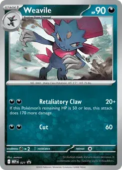 Weavile Mega Evolution Black Star Promos