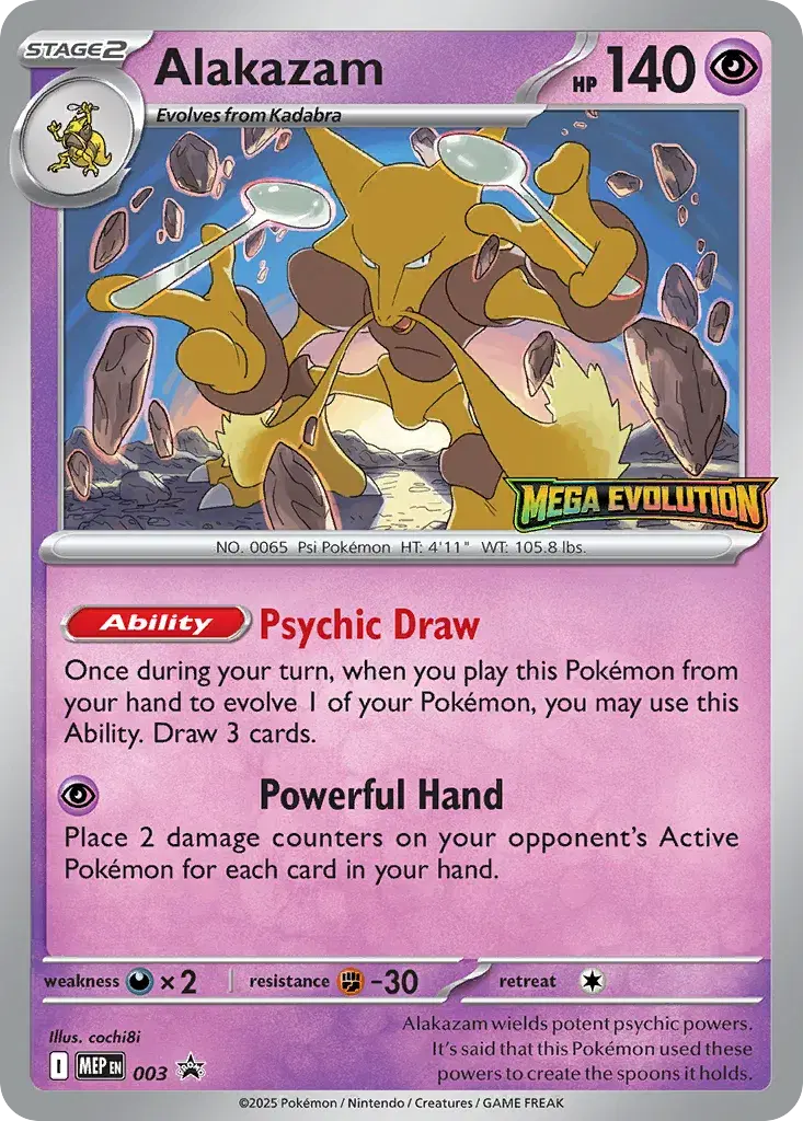 Alakazam Mega Evolution Black Star Promos 3