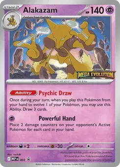 Alakazam Mega Evolution Black Star Promos