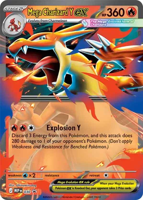 Mega Charizard Y ex Mega Evolution Black Star Promos 30