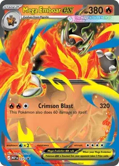 Mega Emboar ex Mega Evolution Black Star Promos