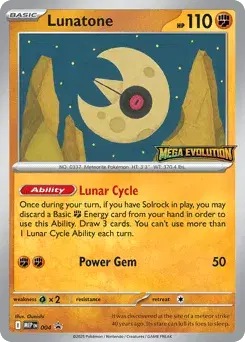 Lunatone Mega Evolution Black Star Promos
