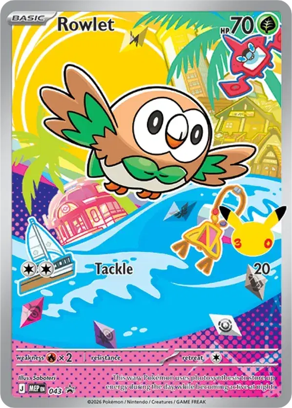 Rowlet Mega Evolution Black Star Promos 43