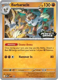 Barbaracle Mega Evolution Black Star Promos