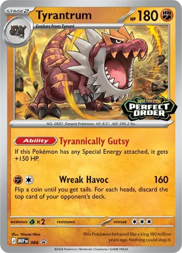 Tyrantrum Mega Evolution Black Star Promos 66