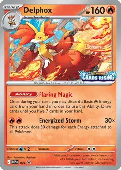 Delphox Mega Evolution Black Star Promos