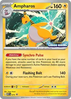 Ampharos Mega Evolution Black Star Promos
