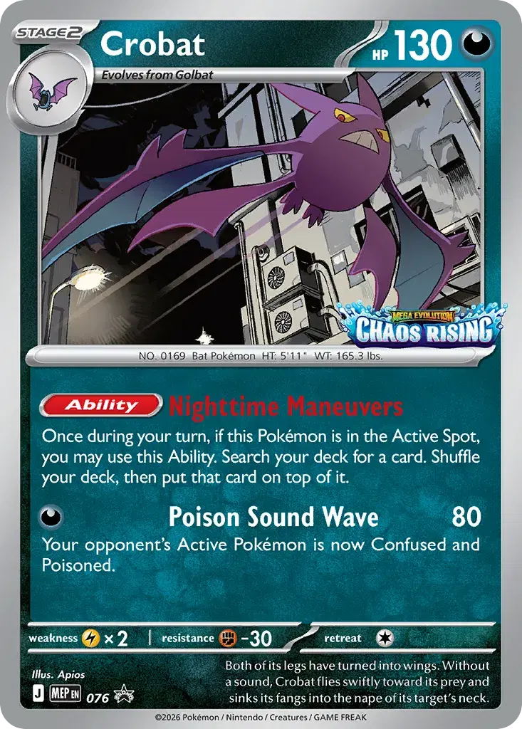 Crobat Mega Evolution Black Star Promos 76
