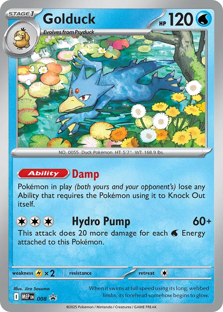 Golduck Mega Evolution Black Star Promos 8