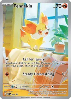 Fennekin Mega Evolution Black Star Promos