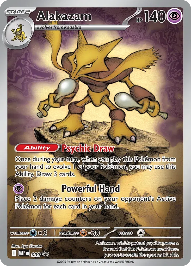 Alakazam Mega Evolution Black Star Promos 9
