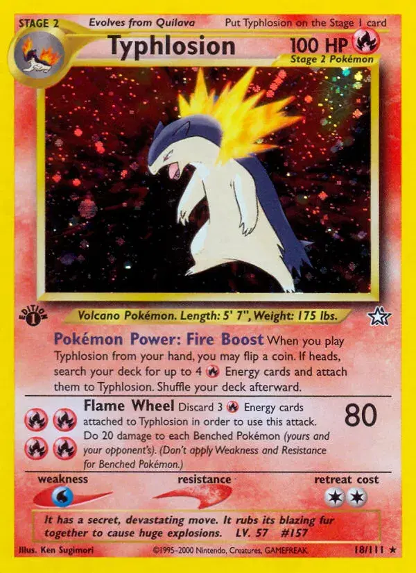Typhlosion Neo Genesis 18