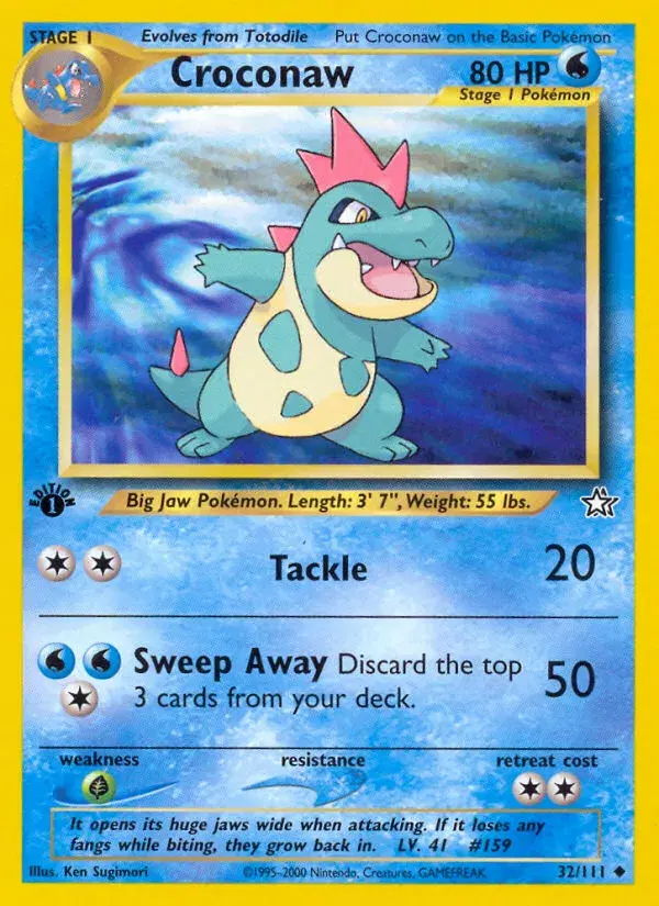 Croconaw Neo Genesis 32