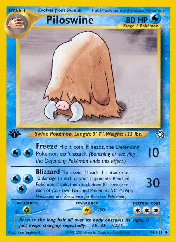 Piloswine Neo Genesis 44