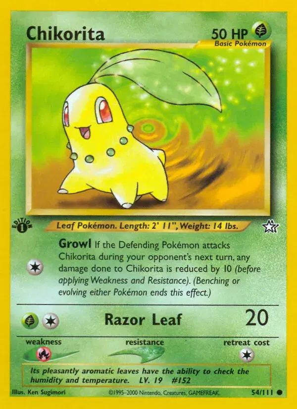 Chikorita Neo Genesis 54