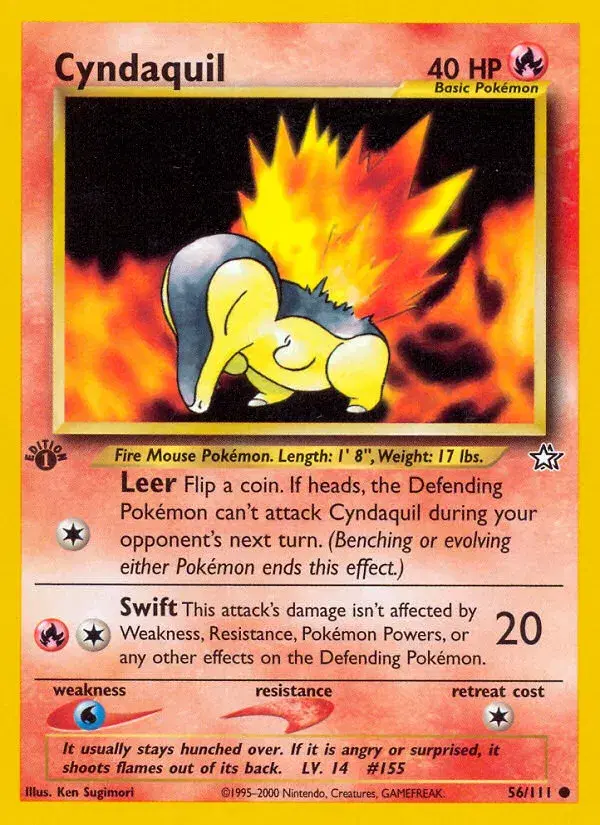 Cyndaquil Neo Genesis 56