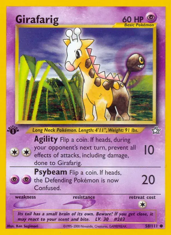 Girafarig Neo Genesis 58