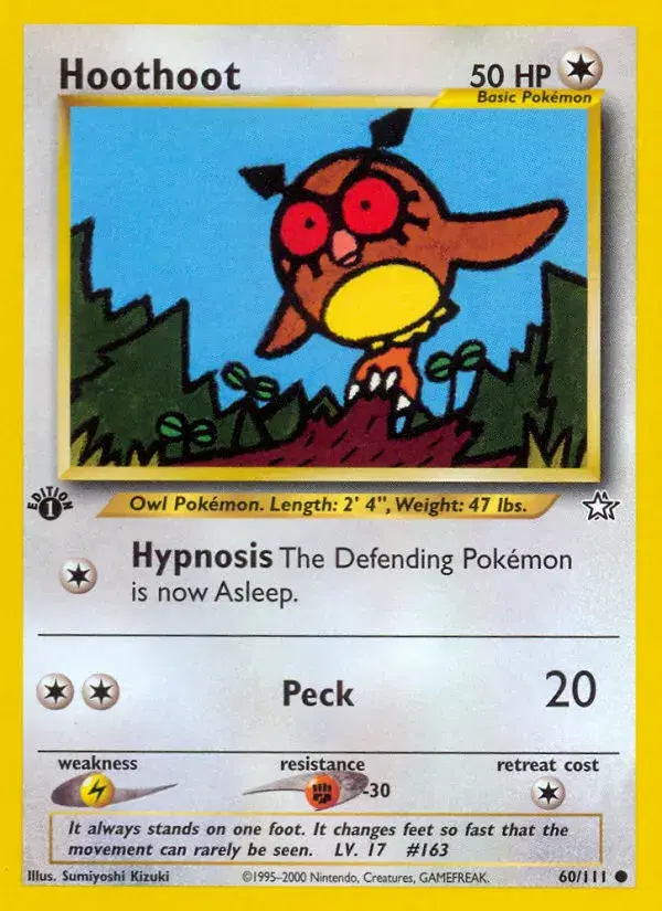 Hoothoot Neo Genesis 60