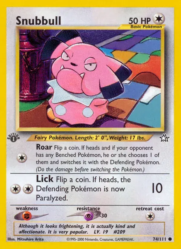 Snubbull Neo Genesis 74