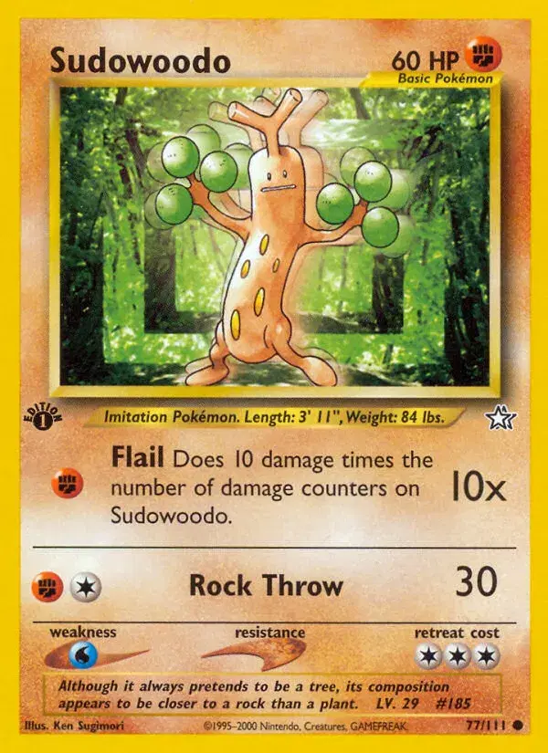 Sudowoodo Neo Genesis 77