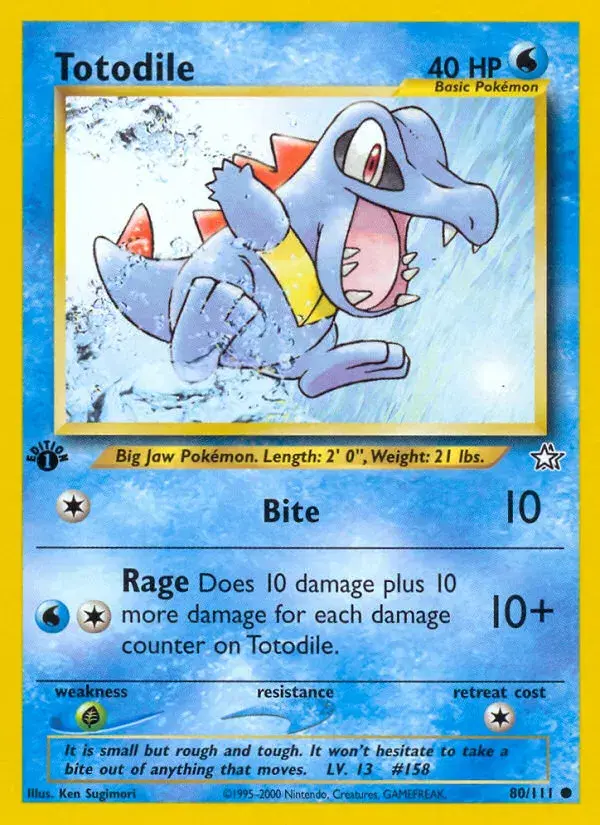 Totodile Neo Genesis 80