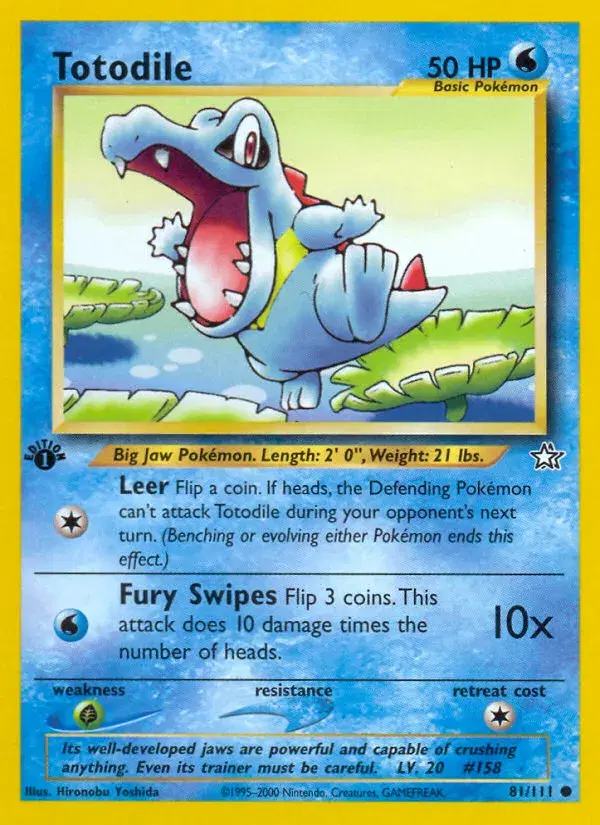 Totodile Neo Genesis 81