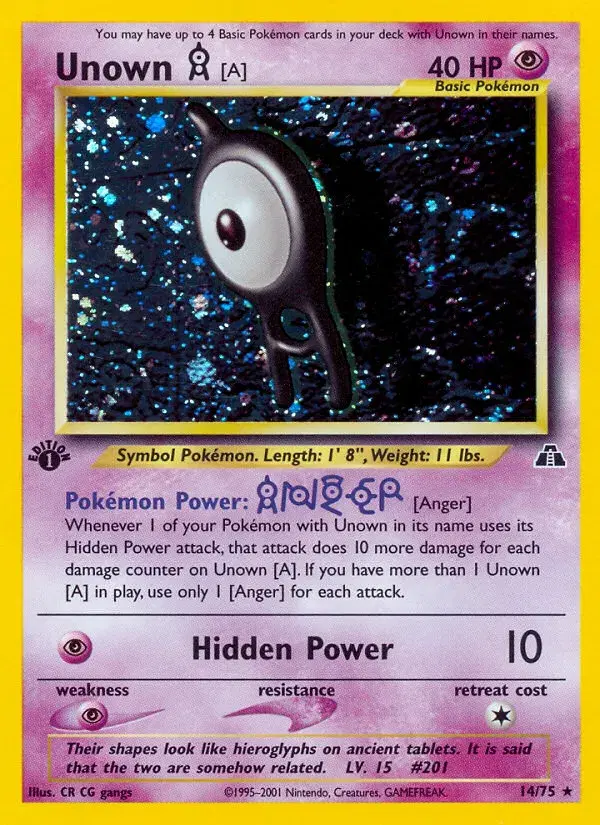 Unown [A] Neo Discovery 14