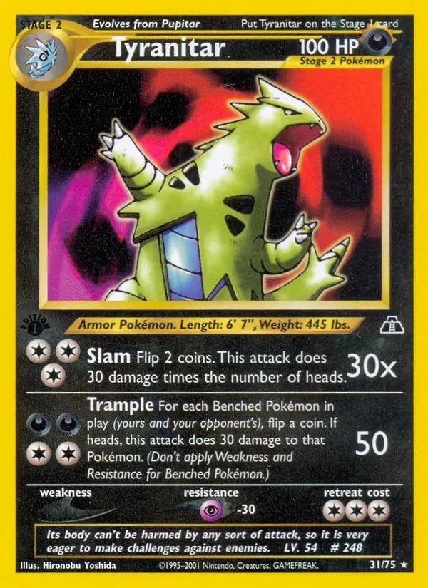 Tyranitar Neo Discovery 31