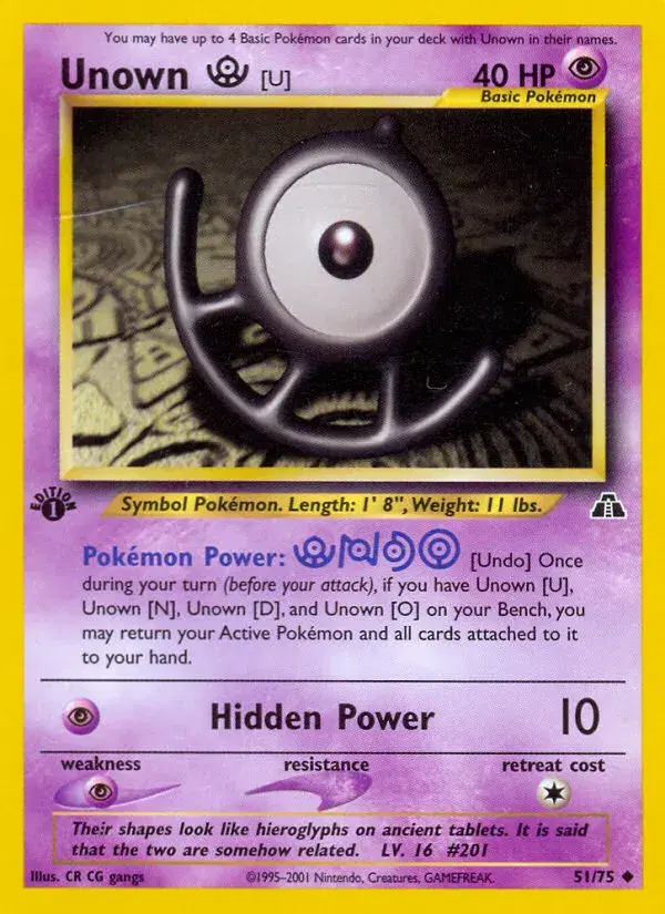 Unown [U] Neo Discovery 51