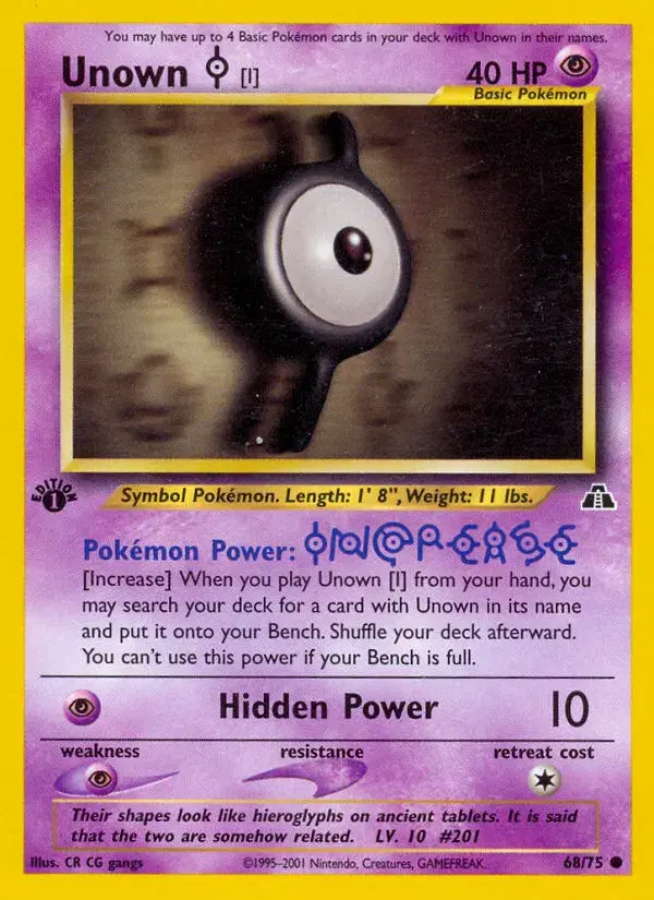 Unown [I] Neo Discovery 68