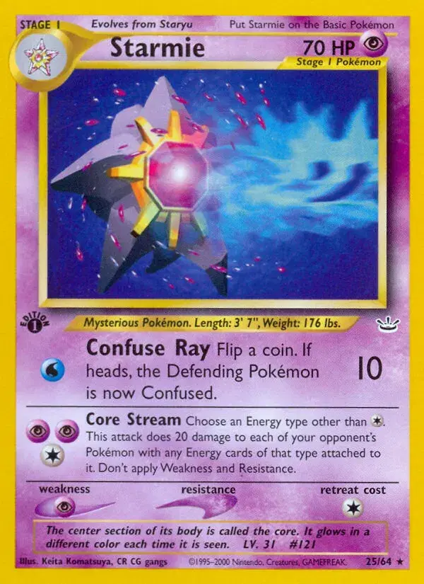 Starmie Neo Revelation 25