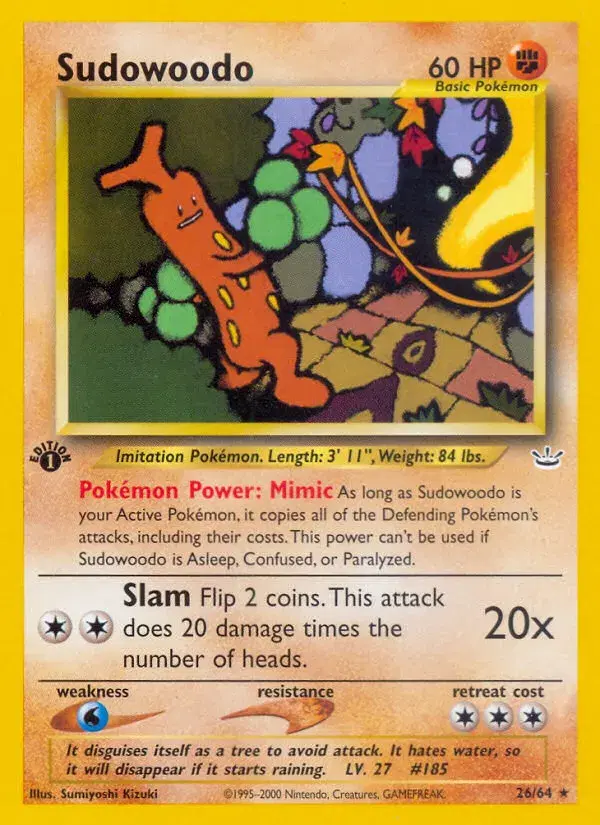 Sudowoodo Neo Revelation 26