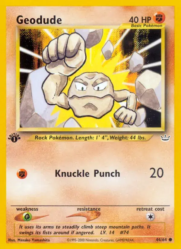 Geodude Neo Revelation 44