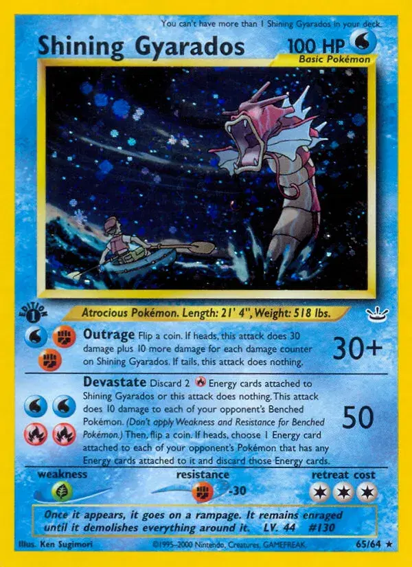 Shining Gyarados Neo Revelation 65