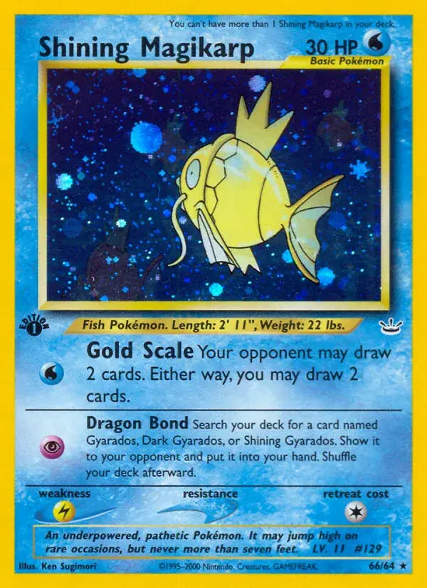 Shining Magikarp Neo Revelation 66
