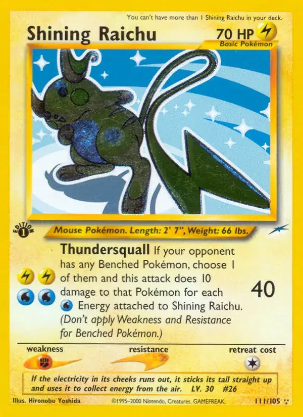 Shining Raichu Neo Destiny 111