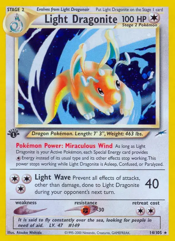 Light Dragonite Neo Destiny 14